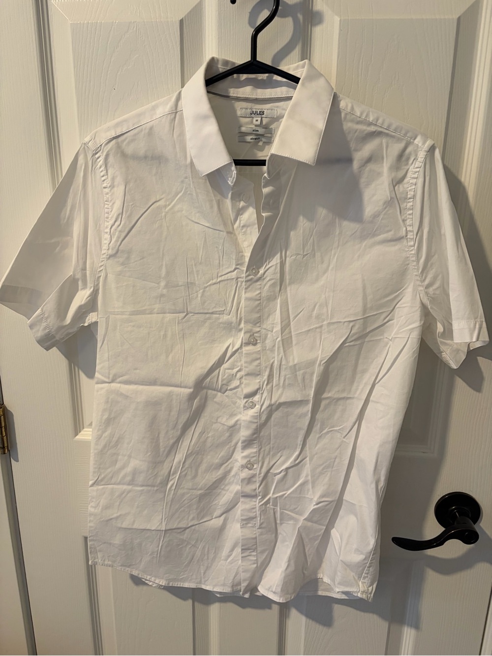 Maison Jules White Short-Sleeve Button-Down Shirt